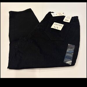 🖤 Gloria Vanderbilt Amanda Black Jeans – 18W Average (NEW with Tags) 🖤